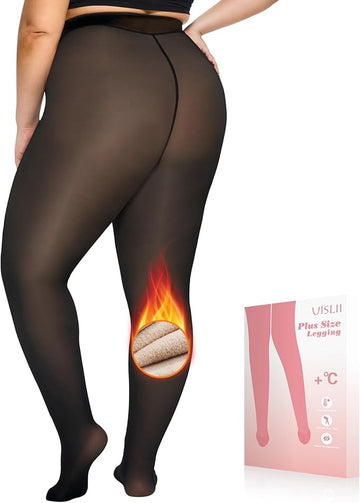 Plus Size Fleece-Line™ Tights